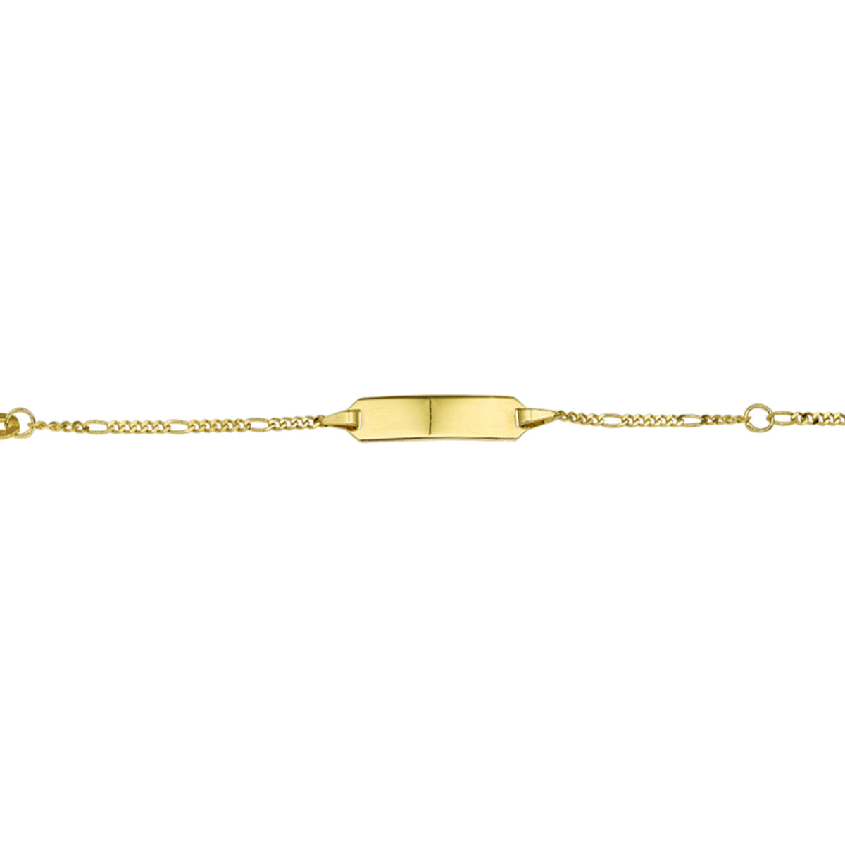 9K graveerarmband met een poli afwerking.