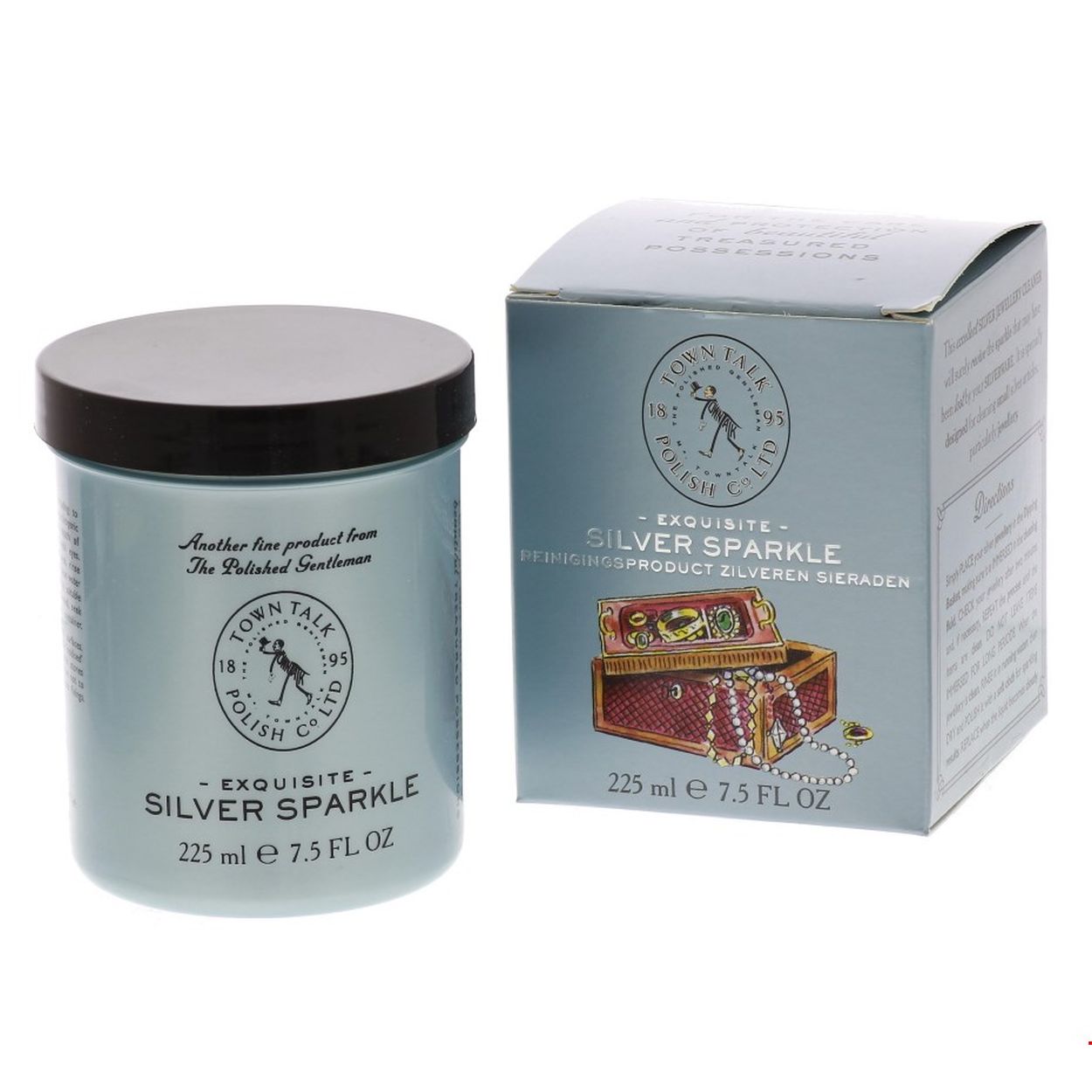 Zilver dip. Voor het reinigen van uw zilveren sieraden. In de vloeistof kunt u de sieraden dompelen. Hierna goed afspoelen met water. Voor een extra glanzend resultaat na poetsen met een zilverdoek.
Gebruiksaanwijzing staat op het product vermeld.
Inhoud: 225 ml.