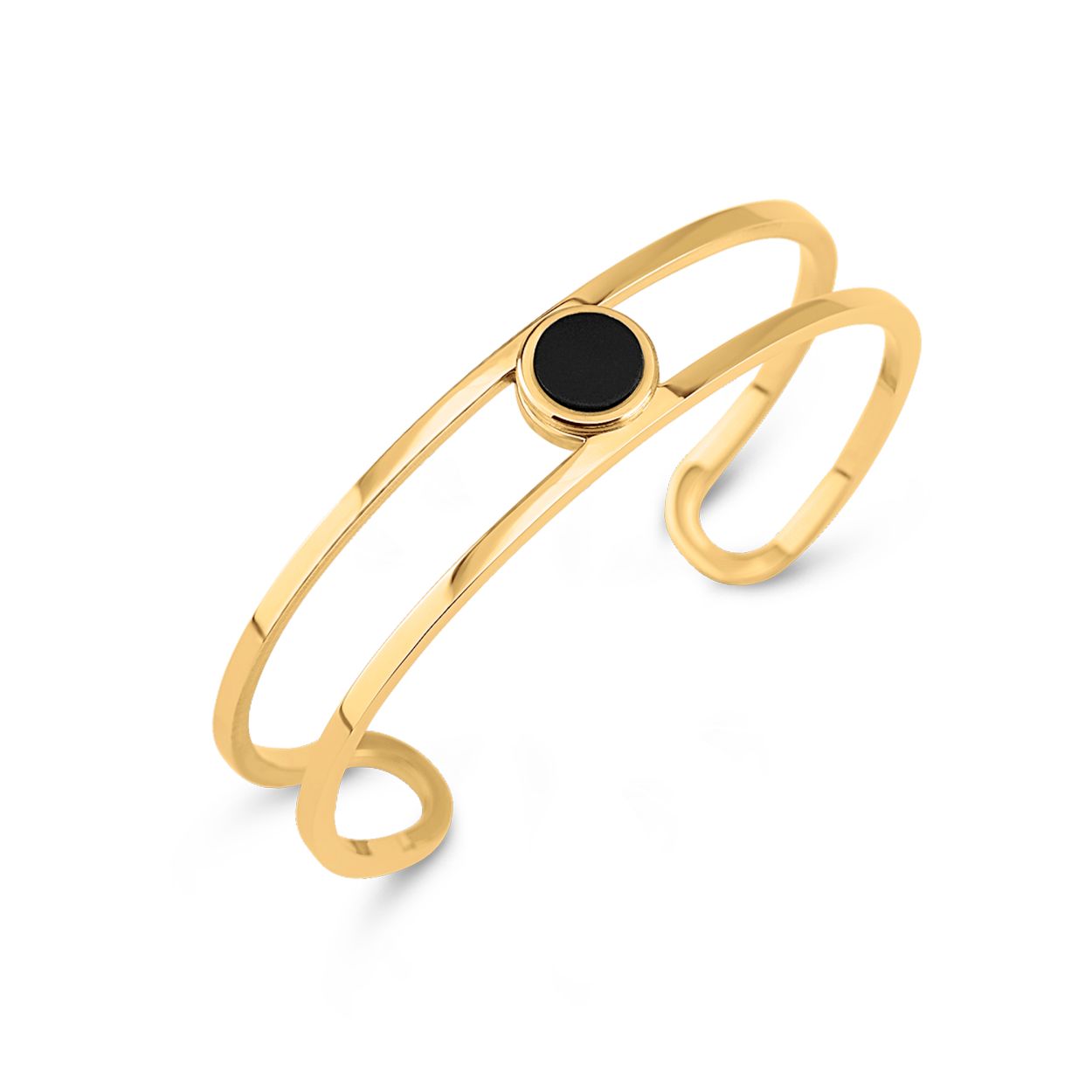 Dit is een goudkleurige armband uit de collectie Kosmic