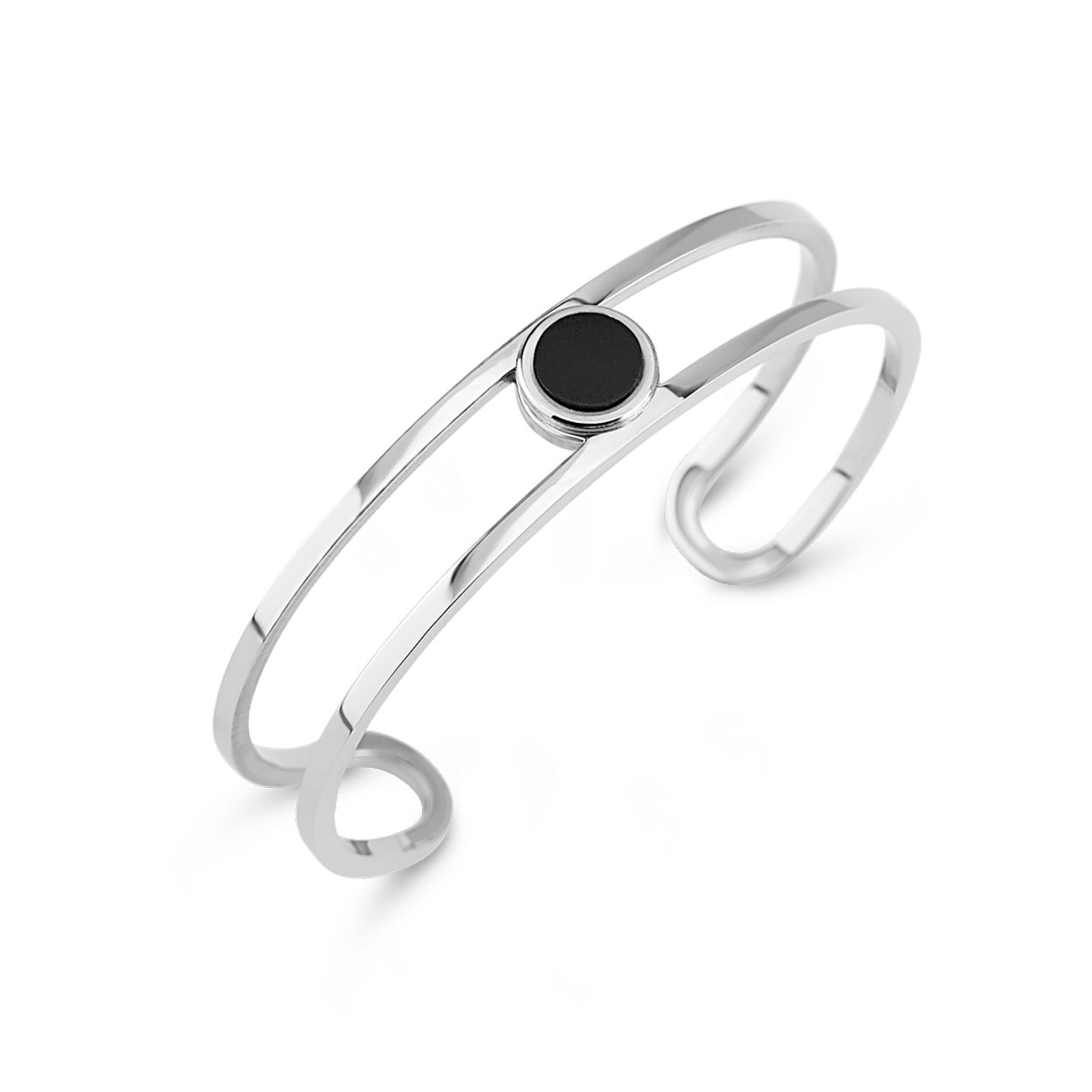 Dit is een zilverkleurige armband uit de collectie Kosmic