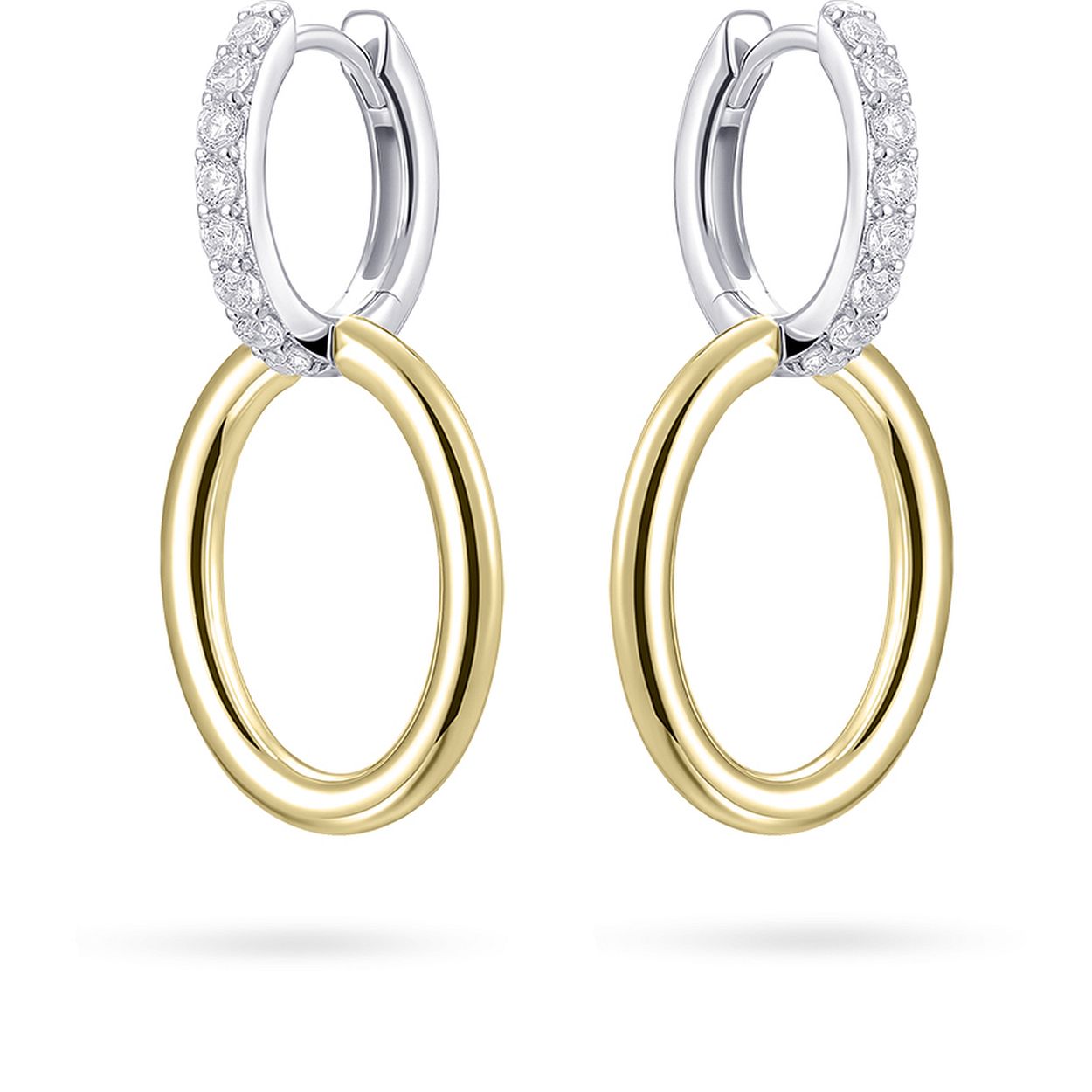 Deze oorringen zijn van het merk Gisser. Het is een damessieraad gemaakt van zilver. De oorringen zijn zilver van kleur.