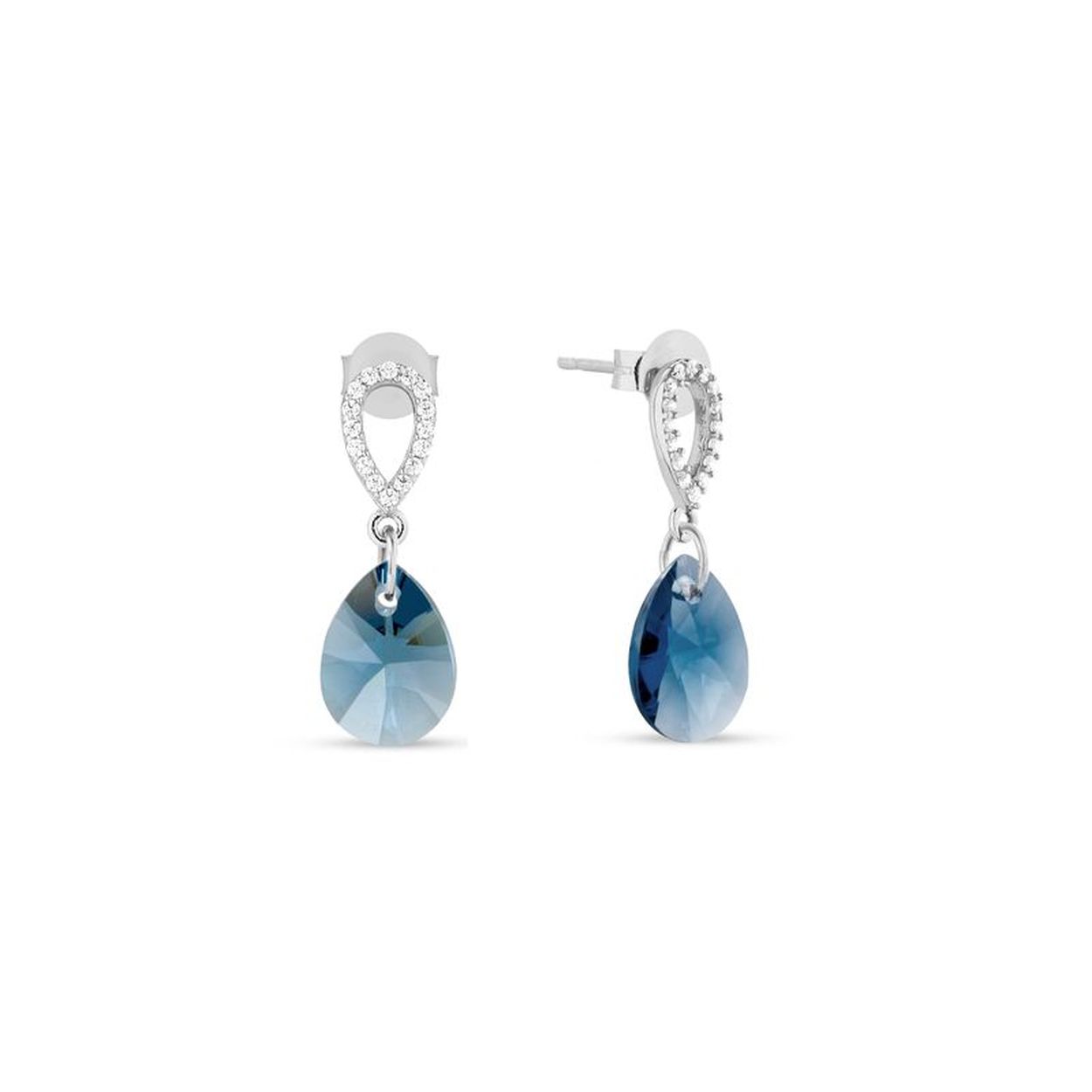 Maak je looks compleet met deze prachtige Denim Blue Studs Oorbellen van SPARK Jewelry voor dames. 