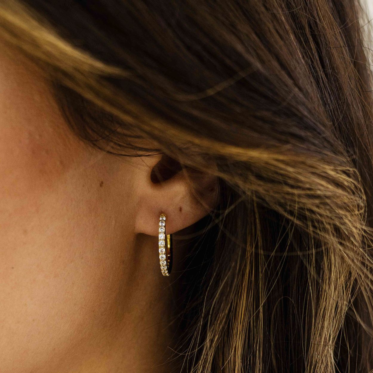 Gisser oorringen zilver | goldplated | 20mm 