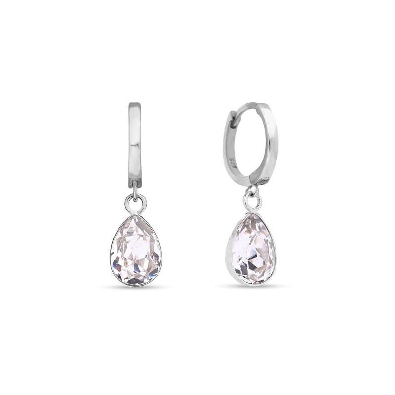 Spark Dewdrop Creoles Earrings Crystal