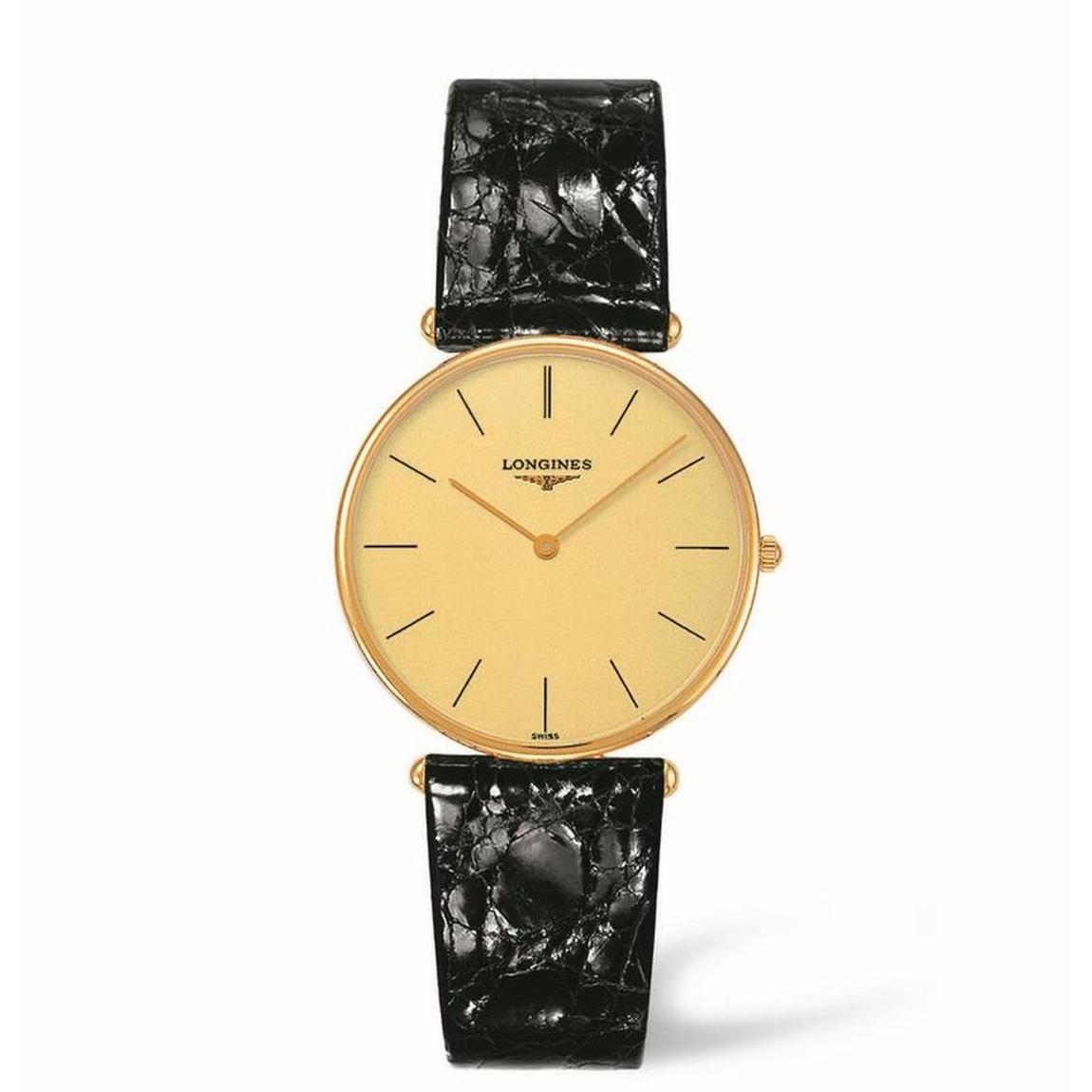 14 karaat gouden horloge met saffierglas en een zwitsers uurwerk.