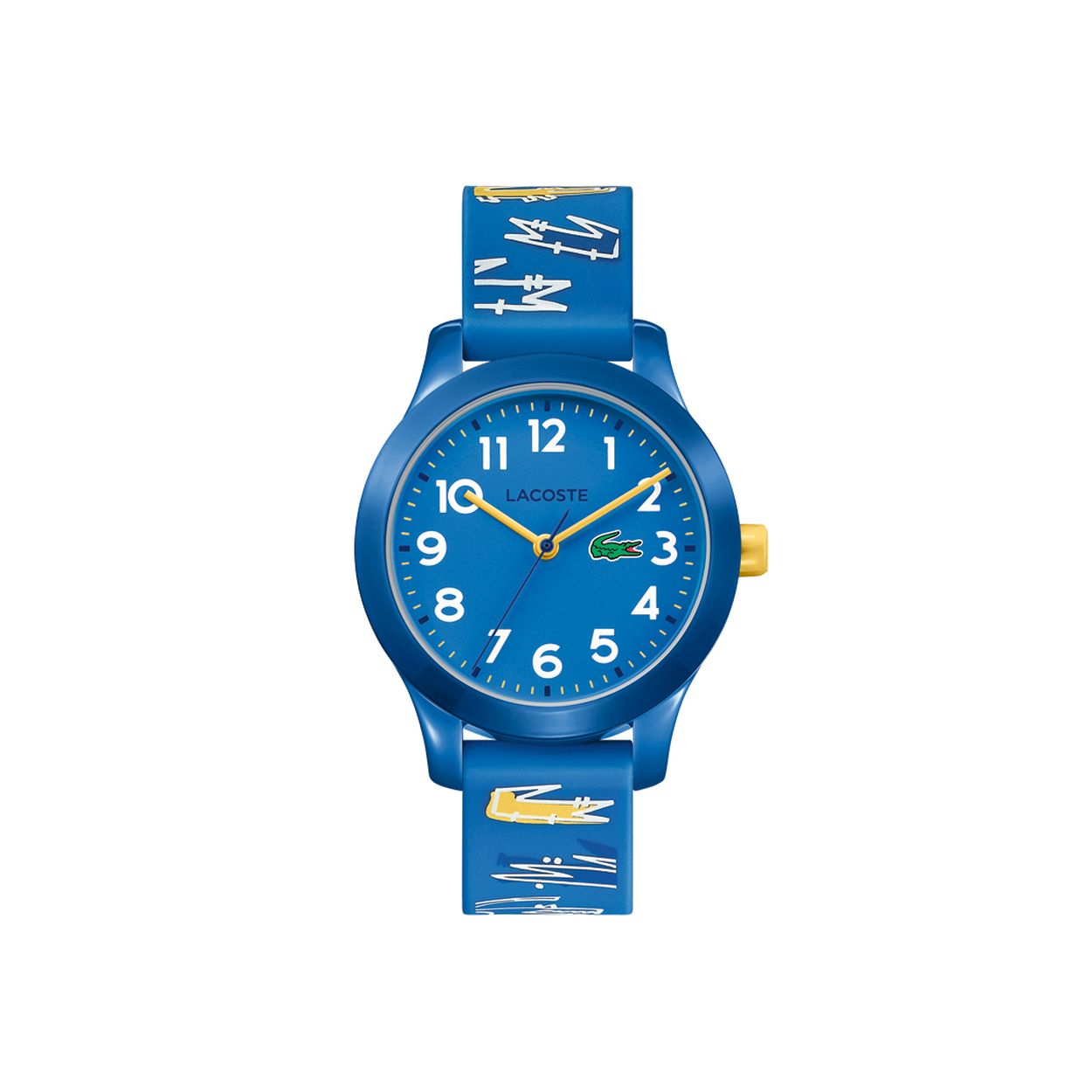 Lacoste kinder horloge met krokodillen op de band.