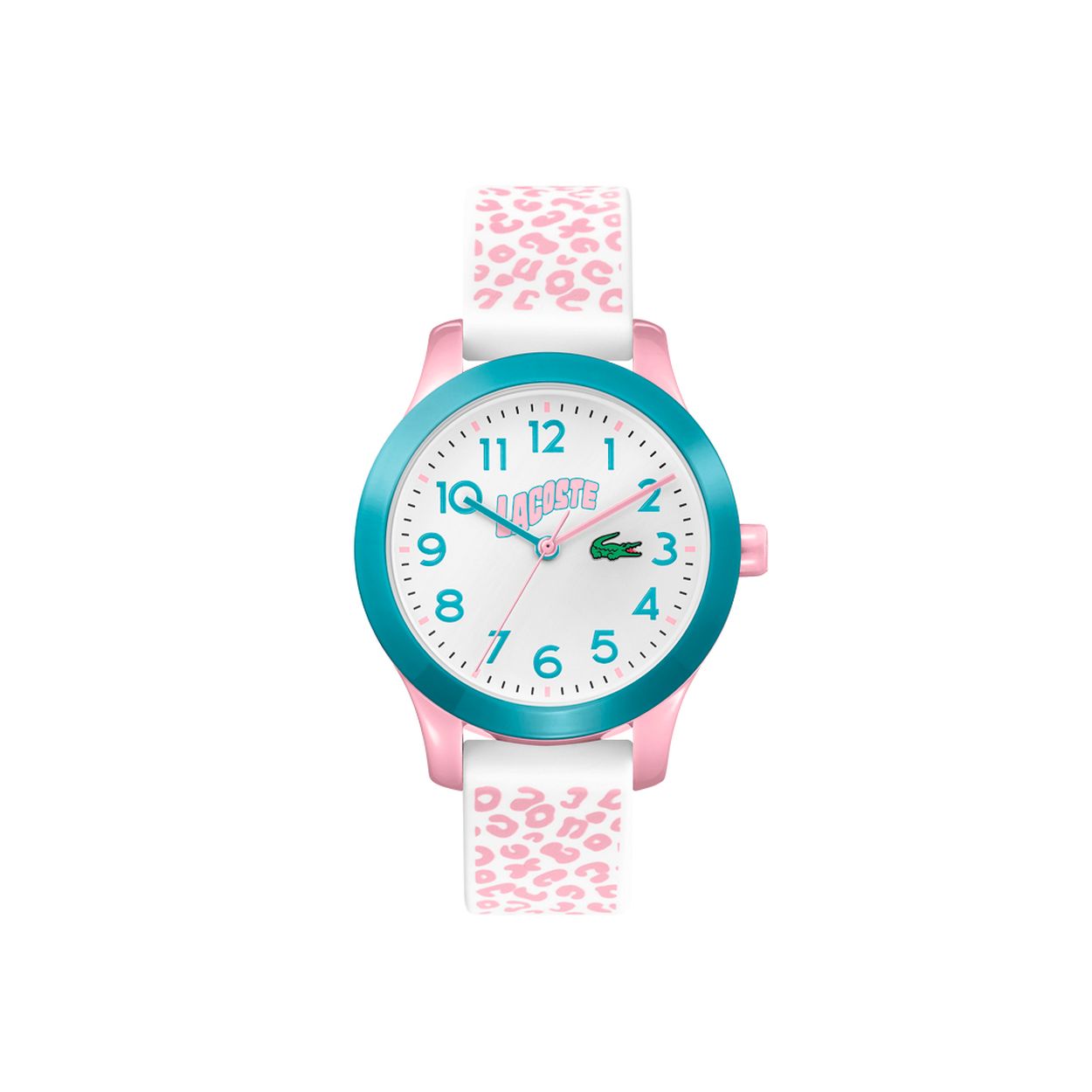 Lacoste LC2030026 12.12 KIDS
Dit kinderhorloge uit de 12.12 collectie heeft mineraal glas, een witte wijzerplaat en een blauwe horloge kast met een diameter van 32 mm. De band van het horloge is van siliconen.

HET MERK
Lacoste, het verhaal van een iconisch merk. De oprichter en Franse tennislegende Ren� Lacoste wiens bijnaam �de krokodil� was,  maakte indruk met zijn liefde voor het spel en zijn passie voor innovatie. De elegante en sportieve uitstraling is duidelijk terug te zien in de horlogecollectie van Lacoste. Op sport ge�nspireerde elegantie: De Lacoste stijl.

SPECIFICATIES
- Mineraalglas
- Ronde kastvorm, � 32 mm
- Blauwe horloge kast
- Witte wijzerplaat
- Witte siliconen horlogeband
- 5 ATM

