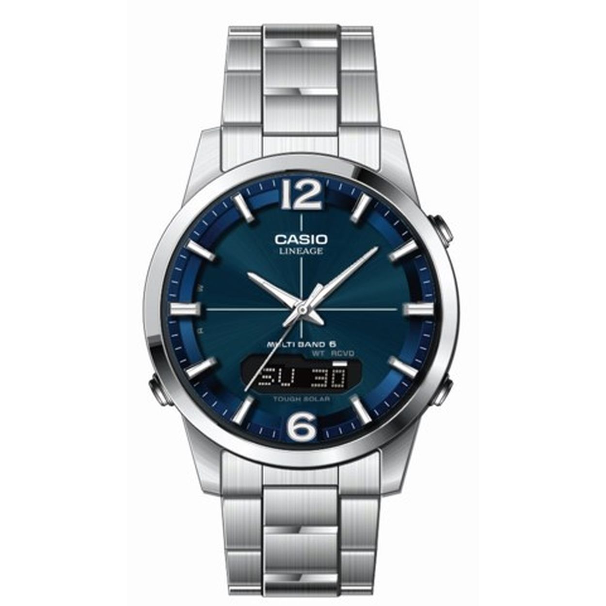 Casio Lineage met WaveCeptor Radiocontrolled technologie, zorgt dat dit horloge altijd de juiste tijd aan geeft. Het horloge is Solar-Powered en heeft Krasvrij Saffierglas. Eigenlijk een horloge waar u geen omkijken naar heeft, behalve wanneer u de tijd of datum wilt weten natuurlijk. Zelfs in het donker, want het horloge heeft LED verlichting.