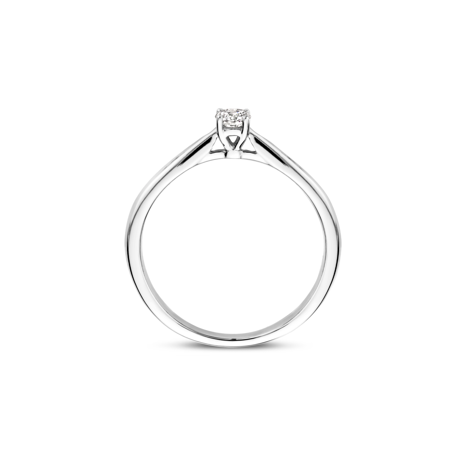 Blush Lab Diamonds Ring LG1000W � Witgoud (14k) met Lab grown Diamant