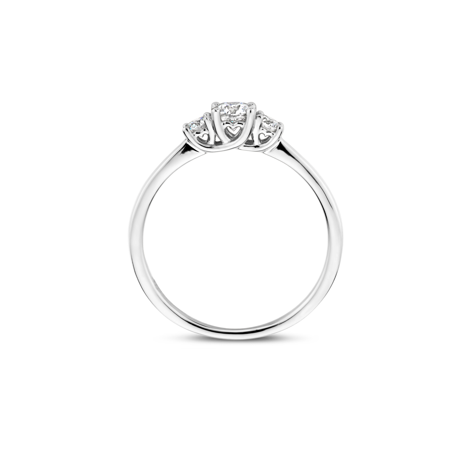 De Blush Ring met modelnummer LG1007W/54 is vervaardigd uit 14k witgoud en bevat drie labdiamanten van in totaal 0.26ct. De ring heeft een breedte van 9.1 mm. Deze stijlvolle ring, behorende tot de categorie Juwelen, is perfect voor zowel dagelijks gebruik als speciale gelegenheden. Draag de ring als opvallend sieraad of combineer voor een elegante uitstraling.