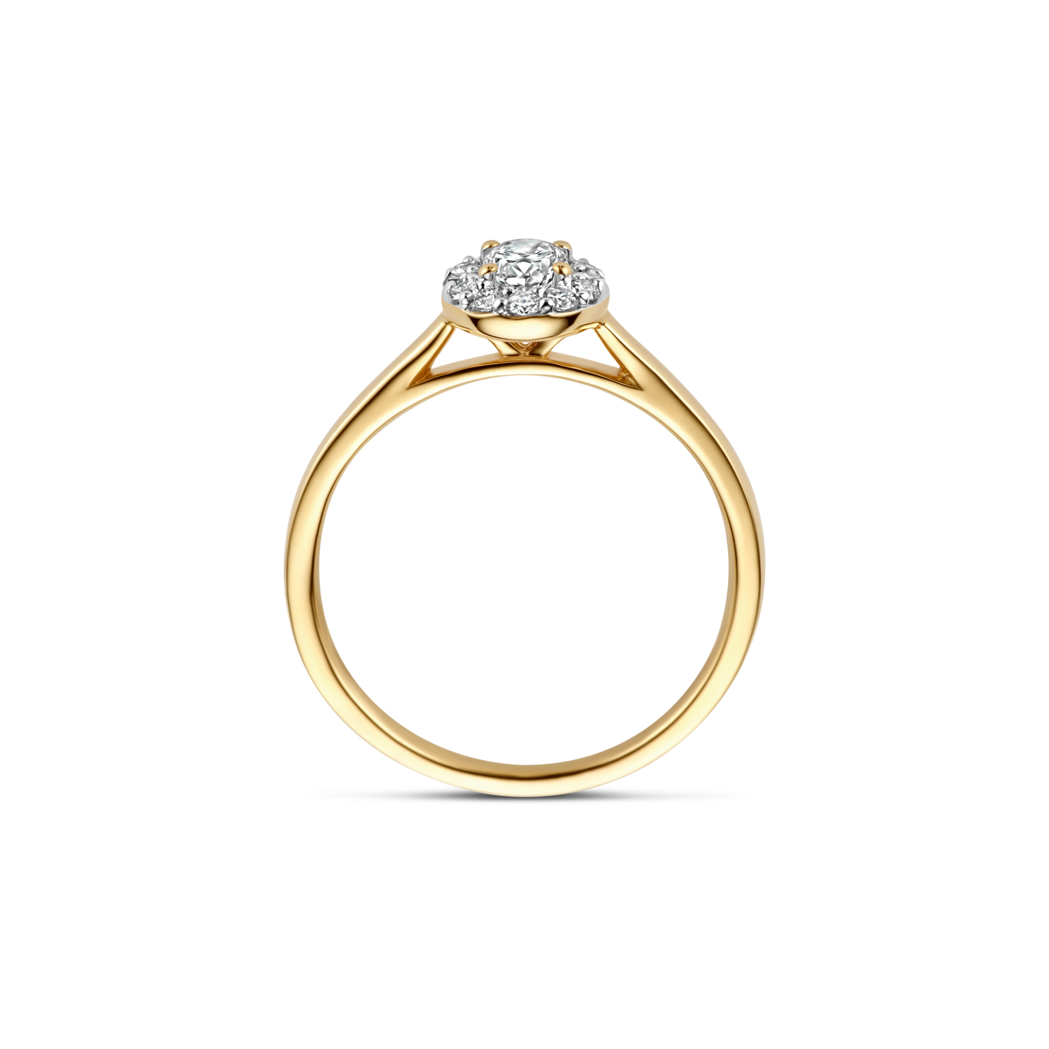 Blush Lab Diamonds Ring LG1013Y � Geel Goud (14k) met Lab grown Diamant