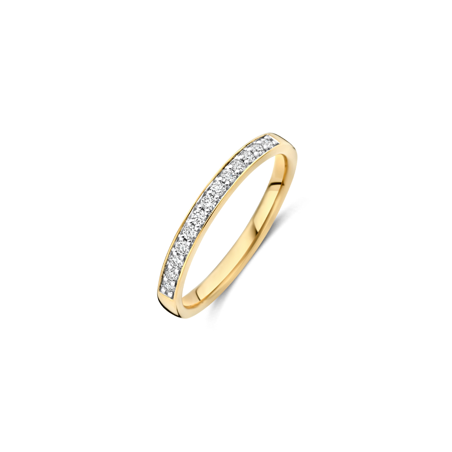 Blush Lab Diamonds Ring LG1033Y � Geelgoud (14k) met Lab grown Diamant�
