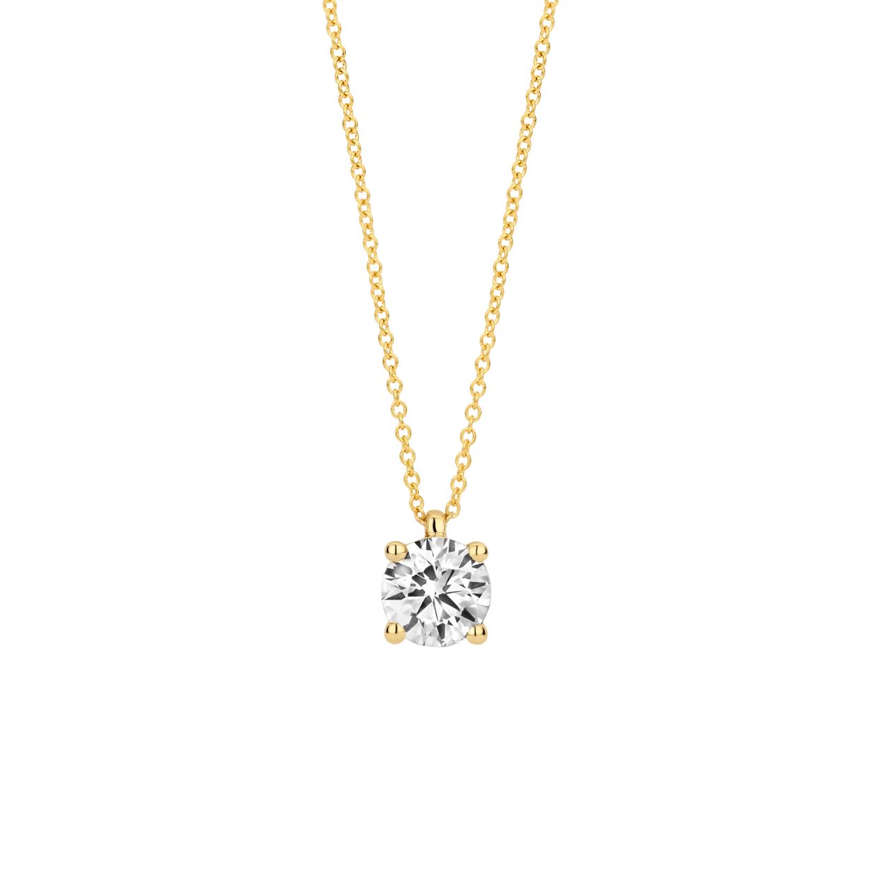 Blush Labgrown - Collier met solitair hanger bezet met een labgrown diamant van 0.7ct