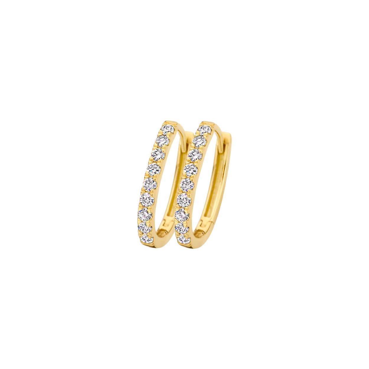 Blush LG7008Y 14 Karaat geelgouden oorringen met LabGrown Diamonds