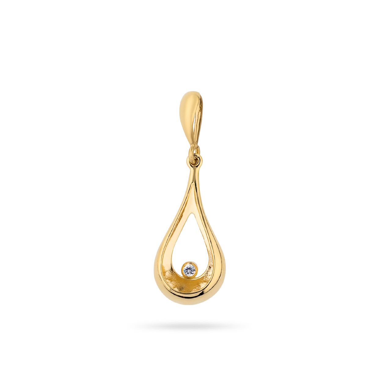 Deze hanger is van het merk Leoni. De kleur van het sieraad is geelgoud. Dit sieraad bevat de edelsteen: diamant. De kleur van deze edelsteen is: grijs.