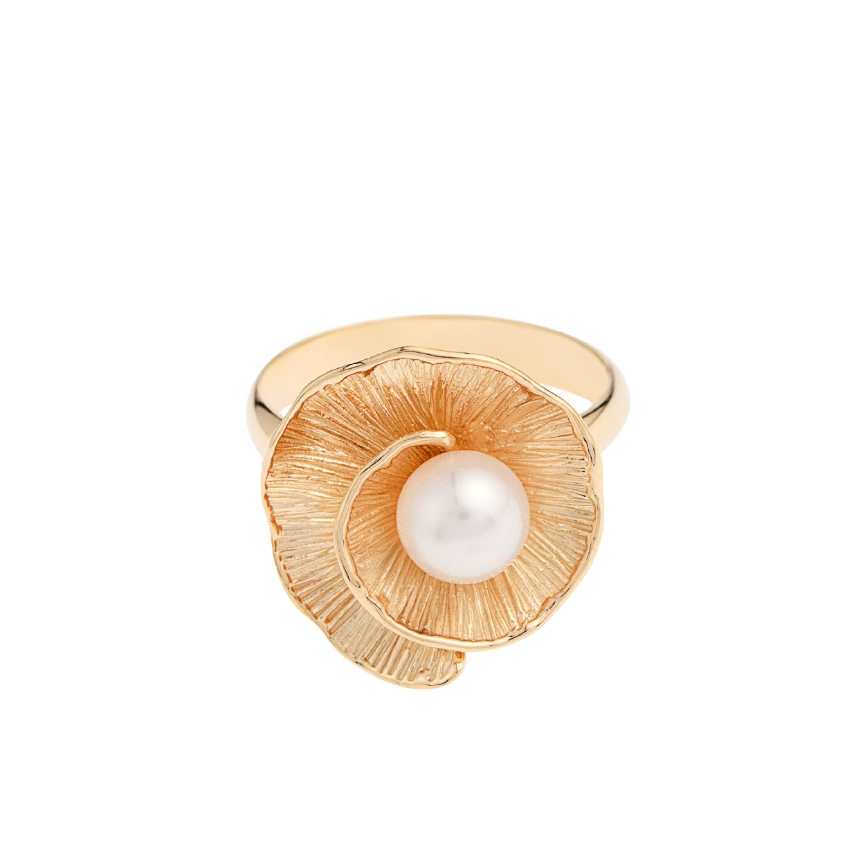 Deze ring is van het merk Leoni. De kleur van het sieraad is geelgoud. Dit sieraad bevat de edelsteen: zoetwater parel. De kleur van deze edelsteen is: grijs.