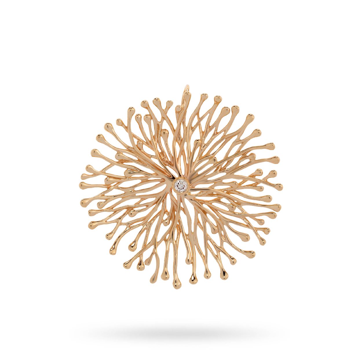 Deze hanger is van het merk Leoni. De kleur van het sieraad is geelgoud. Dit sieraad bevat de edelsteen: diamant. De kleur van deze edelsteen is: grijs. LI-826D