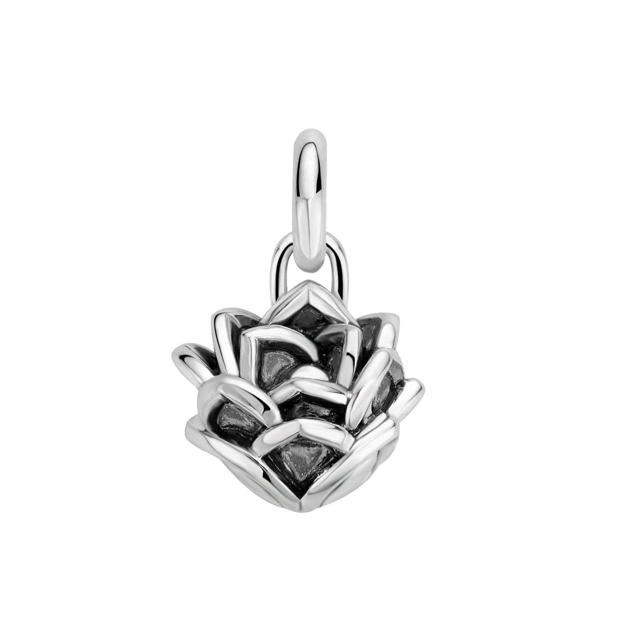 Buddha to Buddha - 674 one Lotus Pendant, zilveren hanger, maat: large - 001J096740000