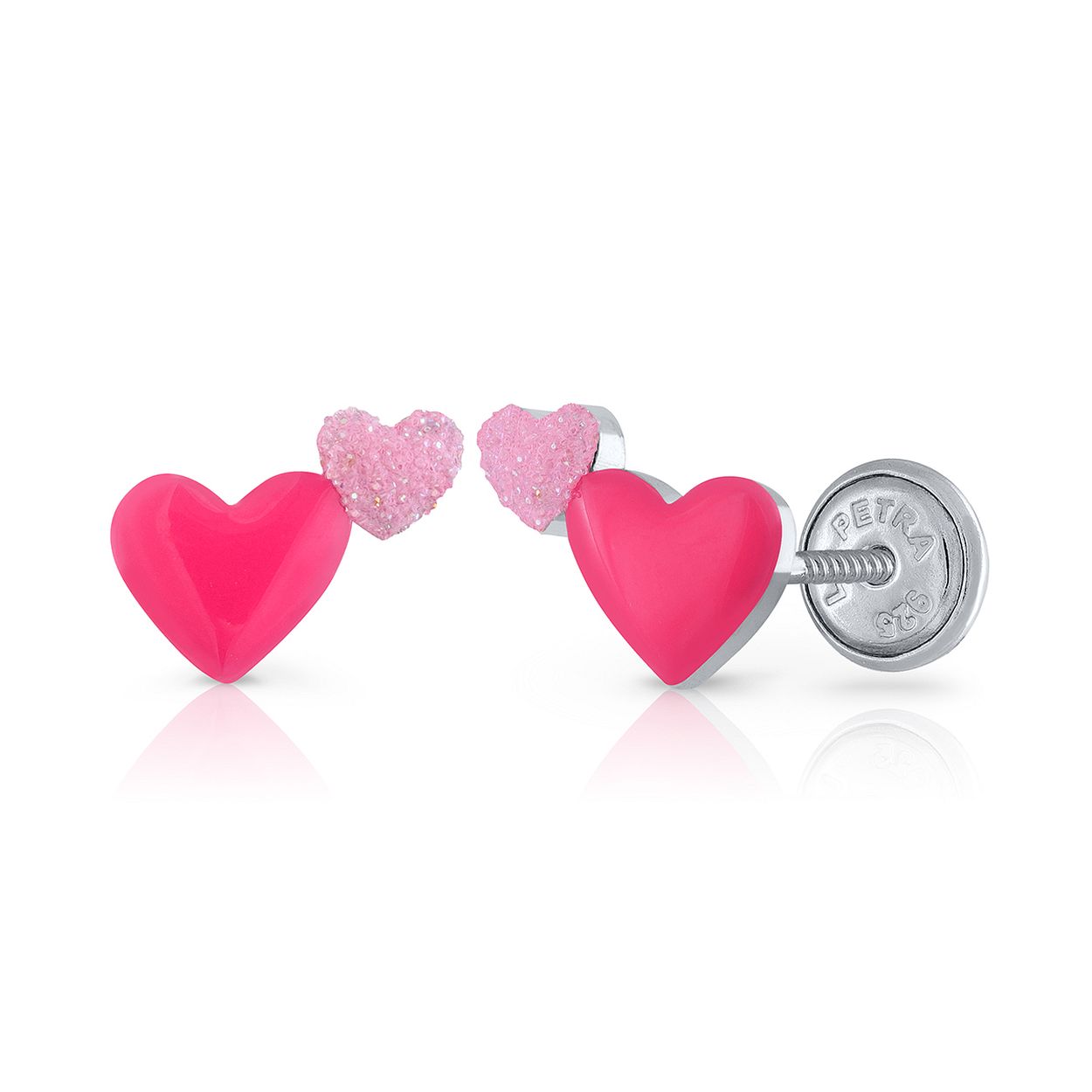 Lapetra LPOS0052 - Oorknopjes - Hart - 925 sterling zilver