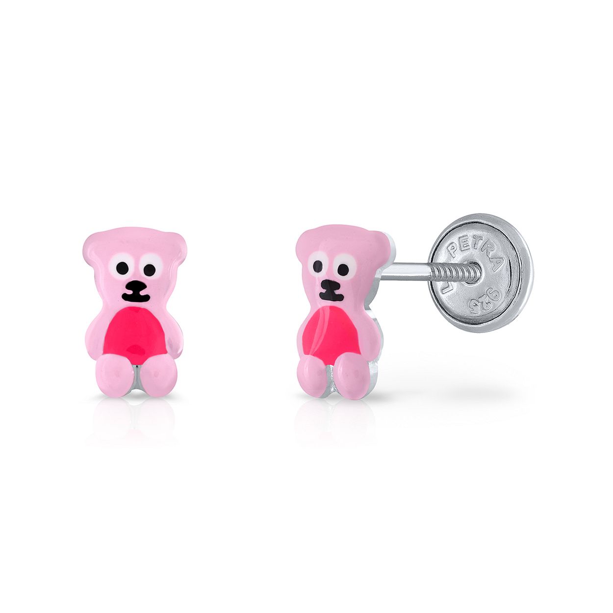 Lapetra LPOS0082 - Oorknopjes - Teddybeer - 925 sterling zilver