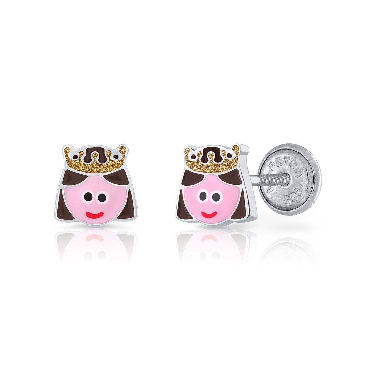 Oorknopjes - prinses - 925 sterling zilver - Schroefsluiting