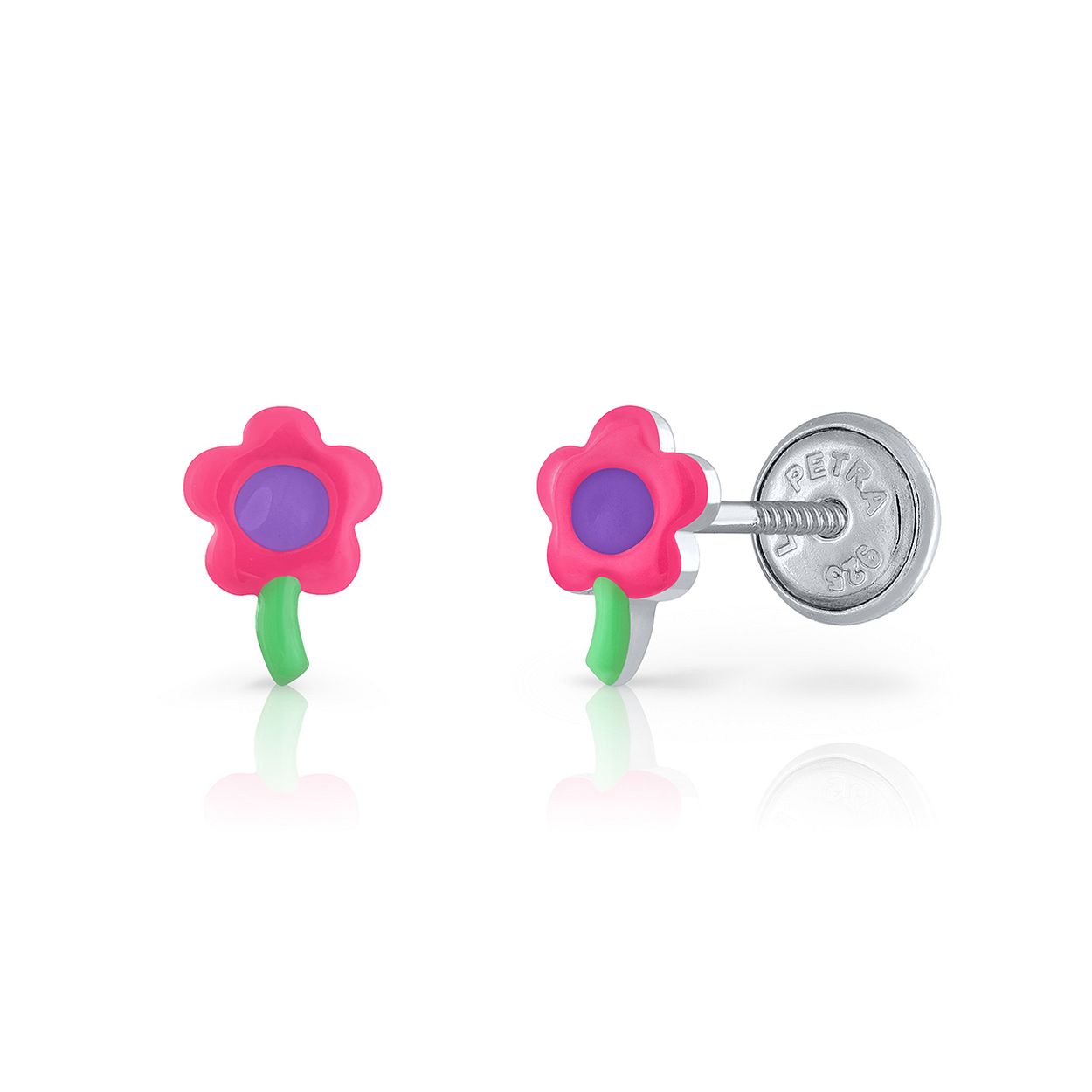 Lapetra LPOS0133 - Oorknopjes - Bloem - 925 sterling zilver