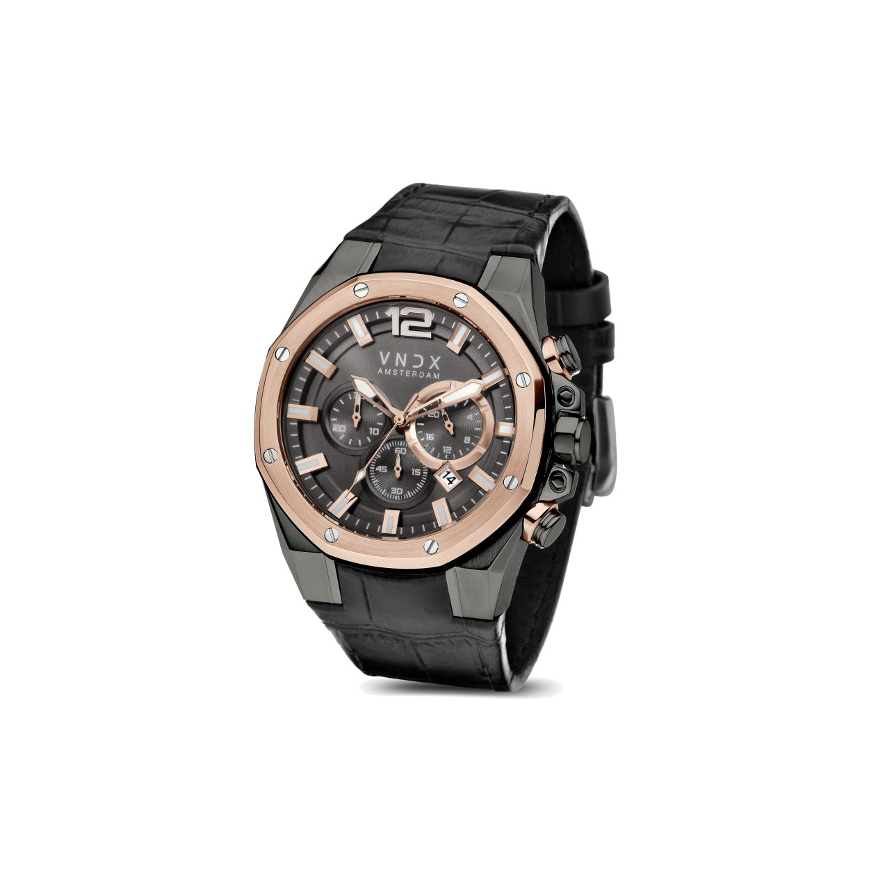 Dit is een prachtig horloge van VNDX voor heren.