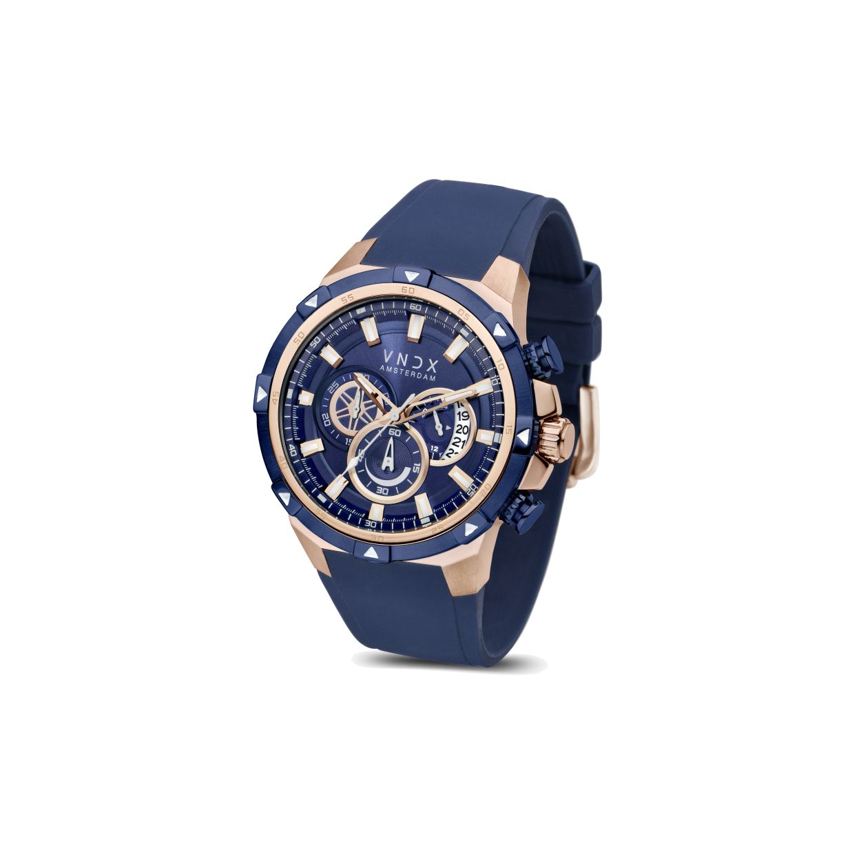 Niets is onmogelijk met dit horloge. Verover plaatsen als Marco Polo en harten zoals Casanova. Welk avontuur zoek je? Niemand zal je tegenhouden. De diepblauwe wijzerplaat en band zijn gemaakt voor koningen. De kast is deels gemaakt van roségoud wat deze Big Brother een bijzonder rijke uitstraling geeft. Nooit te laat om uw dromen na te jagen!