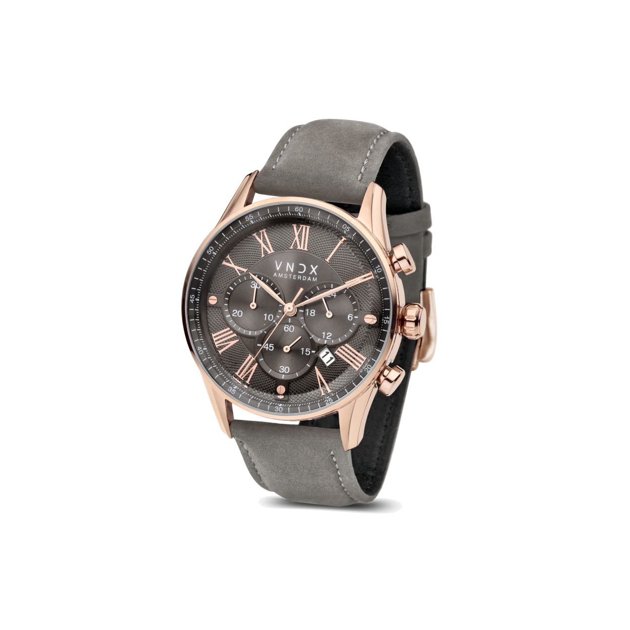 Dit horloge is een stijlvol en tijdloos horloge dat op elk moment past. Dit horloge is gemaakt met een solide stalen kast met een�sjieke witte wijzerplaat met Romeinse cijfers en een luxe�blauwe nubuck lederen band. Krachtige materialen, voor krachtige mensen. Neem de controle over je leven! Het is nooit te laat om je eigen baas te zijn.