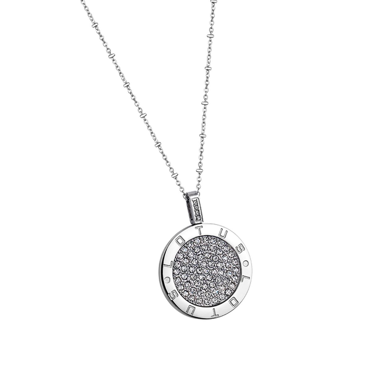 collier in zilverkleur met mooie steentjes gezet
gemaakt in edelstaal