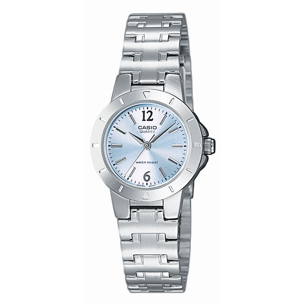 Dit dameshorloge is van het merk Casio. Het is een analoog horloge gemaakt van edelstaal
De verdere specificaties van het horloge zijn als volgt:
Glassoort: mineraal
Kastmateriaal: edelstaal
Waterdichtheid: 3 ATM
Kastkleur: Zilver
Bandmateriaal: Edelstaal
Bandkleur: Zilver
Kastmaat: 25
Wijzerplaatkleur: Blauw
Kastvorm: Rond
Sluiting: Druksluiting
