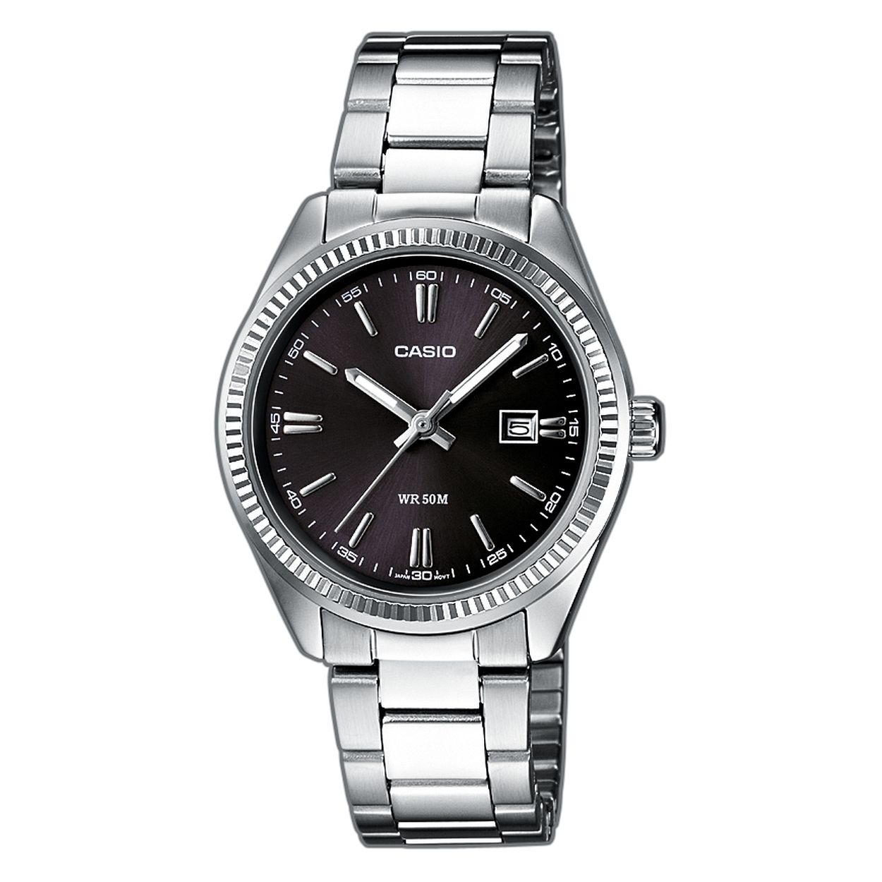 Dit dameshorloge is van het merk Casio. Het is een analoog horloge gemaakt van edelstaal
De verdere specificaties van het horloge zijn als volgt:
Glassoort: mineraal
Kastmateriaal: edelstaal
Waterdichtheid: 5 ATM
Kastkleur: Zilver
Bandmateriaal: Edelstaal
Bandkleur: Zilver
Kastmaat: 30
Wijzerplaatkleur: Zwart
Kastvorm: Rond
Sluiting: Druksluiting