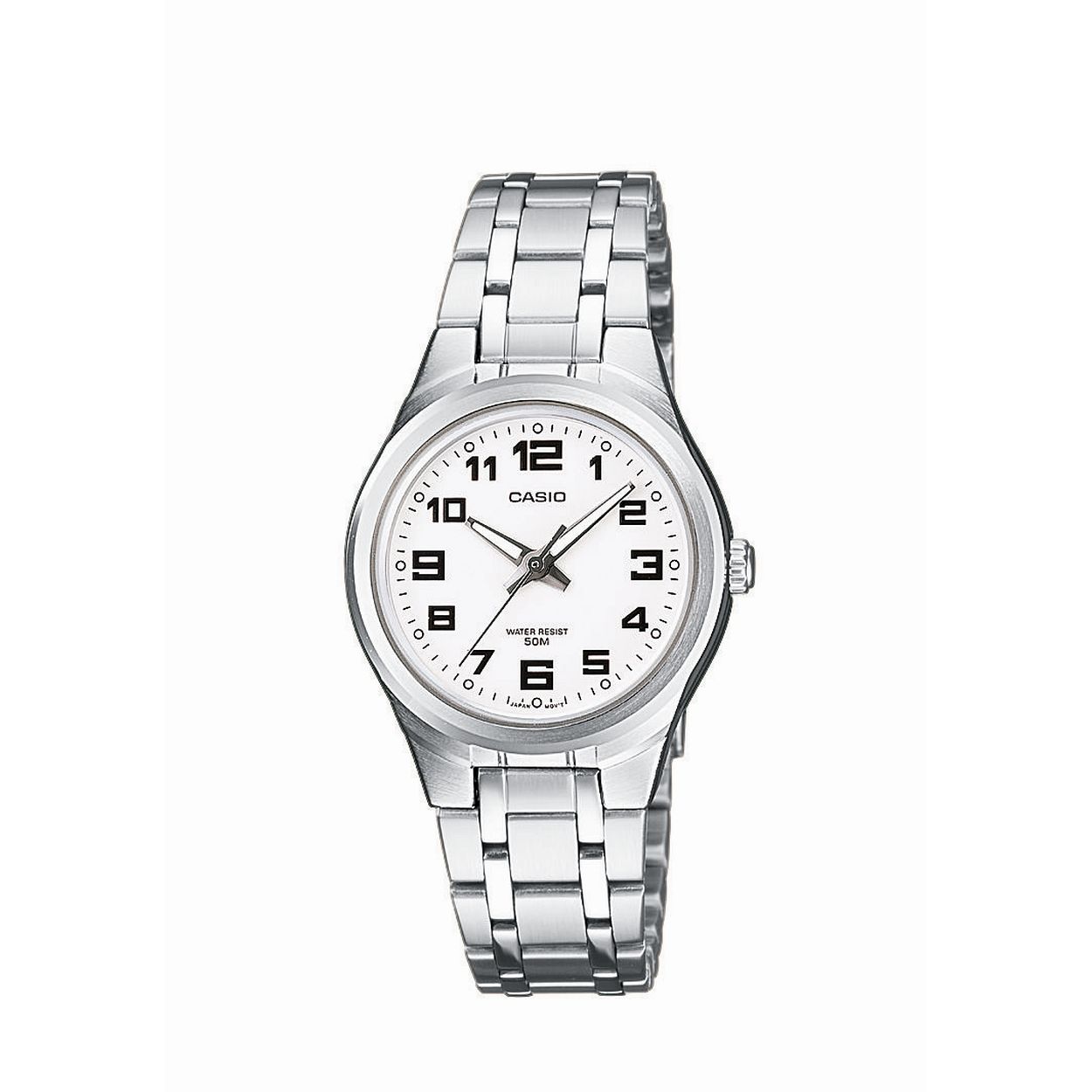 Dit dameshorloge is van het merk Casio. Het is een analoog horloge gemaakt van edelstaal
De verdere specificaties van het horloge zijn als volgt:
Glassoort: mineraal
Kastmateriaal: edelstaal
Waterdichtheid: 5 ATM
Kastkleur: Zilver
Bandmateriaal: Edelstaal
Bandkleur: Zilver
Kastmaat: 28
Wijzerplaatkleur: Wit
Kastvorm: Rond
Sluiting: Druksluiting