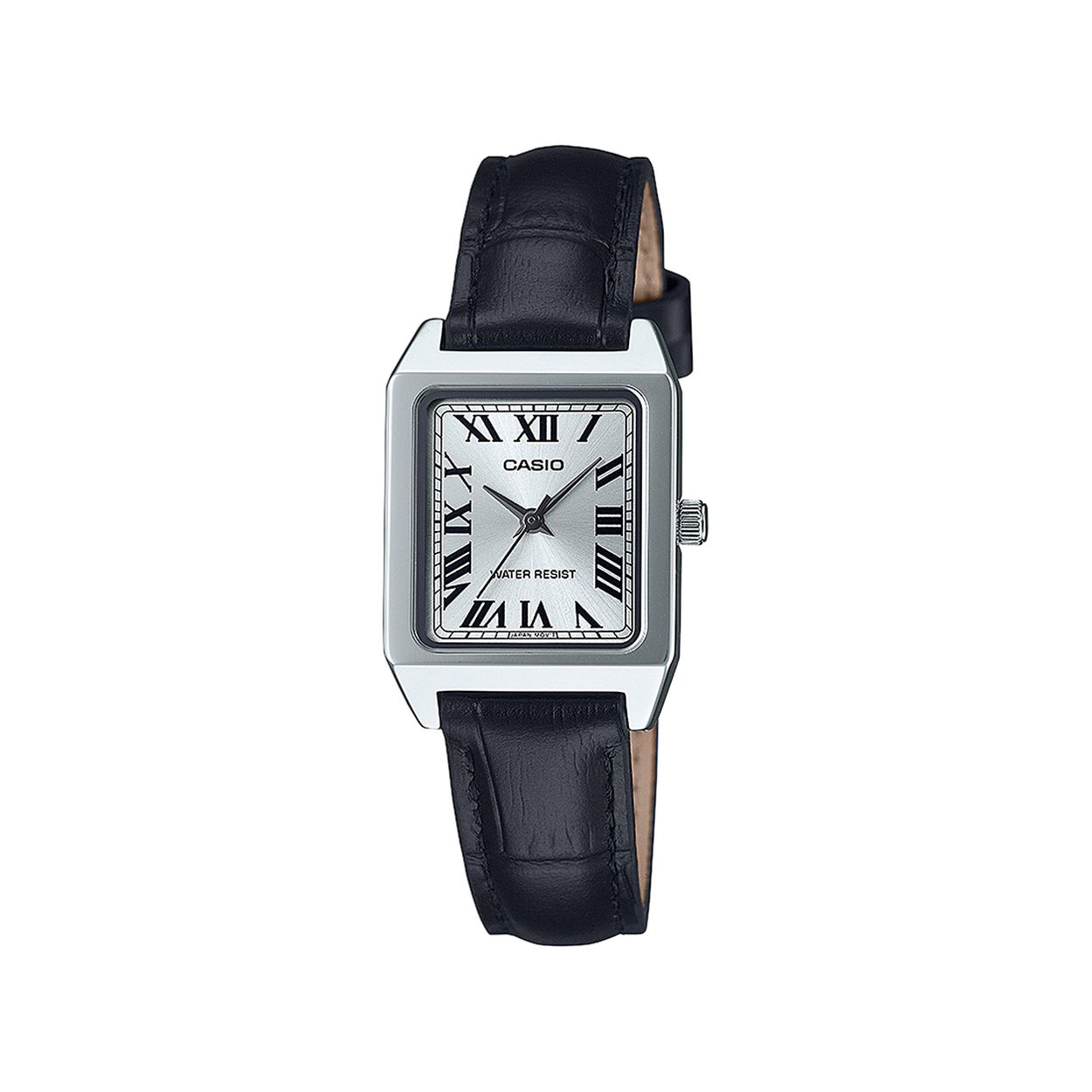Een gedurfde, vierkante versie van het klassieke analoge horloge.

De elegante kleur van de wijzerplaat en de index met Romeinse cijfers zorgen voor een chique en elegant design.

Opmerking: dit model valt klein. We raden aan goed naar de maatinformatie te kijken.
