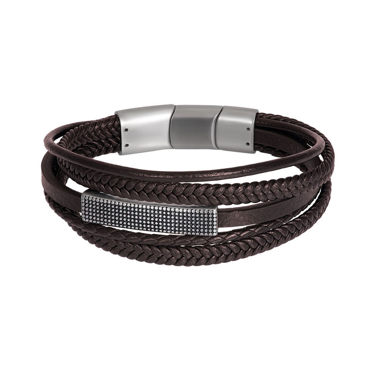 Deze armband is van het merk iXXXi JEWELRY. Het is een herensieraad gemaakt van edelstaal. De armband is  van kleur.