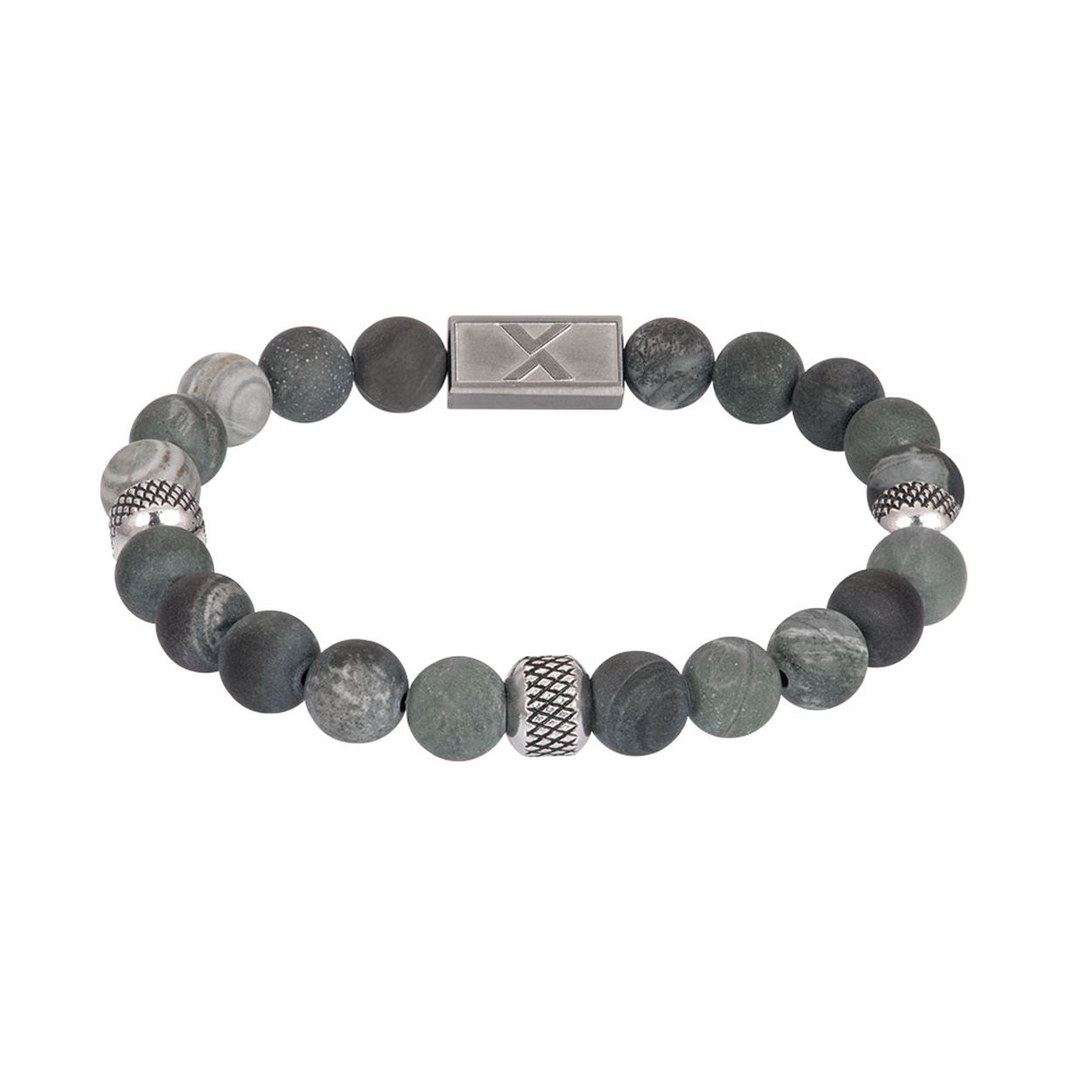 Dit is een grijskleurige armband uit de collectie Billy