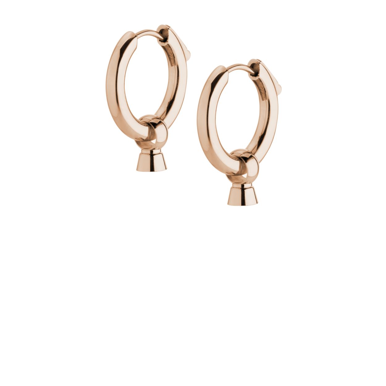 MelanO Twisted Tara hangers - dames - roségoudkleurig - 8.5mm (one size)