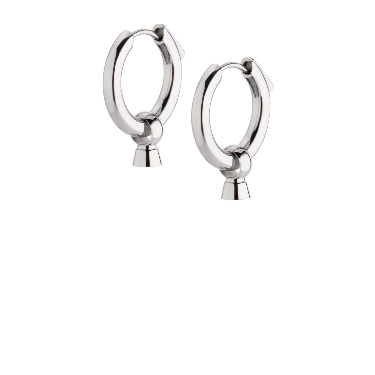 MelanO Twisted Tara hangers - dames - zilverkleurig - 8.5mm (one size)