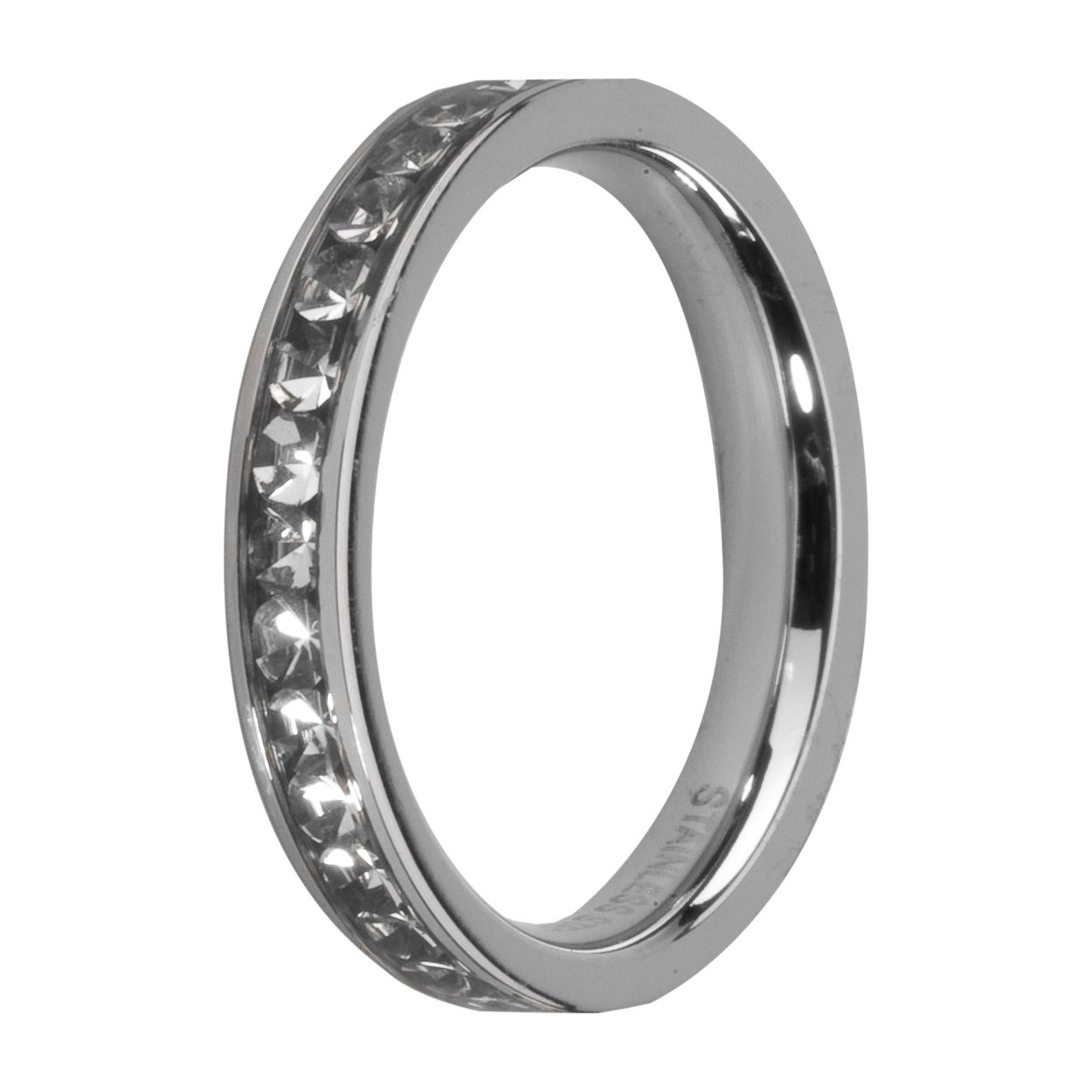 M01R4993SSCRYSTAL50 ZILVERKLEURIG GROEN CZ MAAT 50 MelanO ring Eva CZ uit de Friends collectie in de kleuren combinatie zilver-crystal in maat 50. De ring is vervaardigd van stainless steel, zirkonia en afgewerkt met een laagje transparante resin. De ring is 3mm breed en daardoor perfect te combineren met andere ringen uit onze collectie. Combineer meerdere kleuren en materialen ringen met elkaar voor een speels effect.