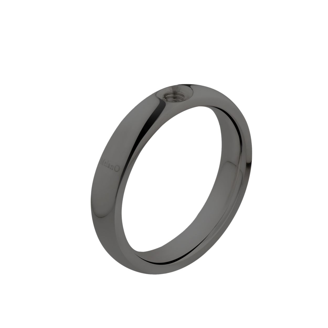 Melano twisted tracy ring - Zwartkleurig - Dames - Maat 54