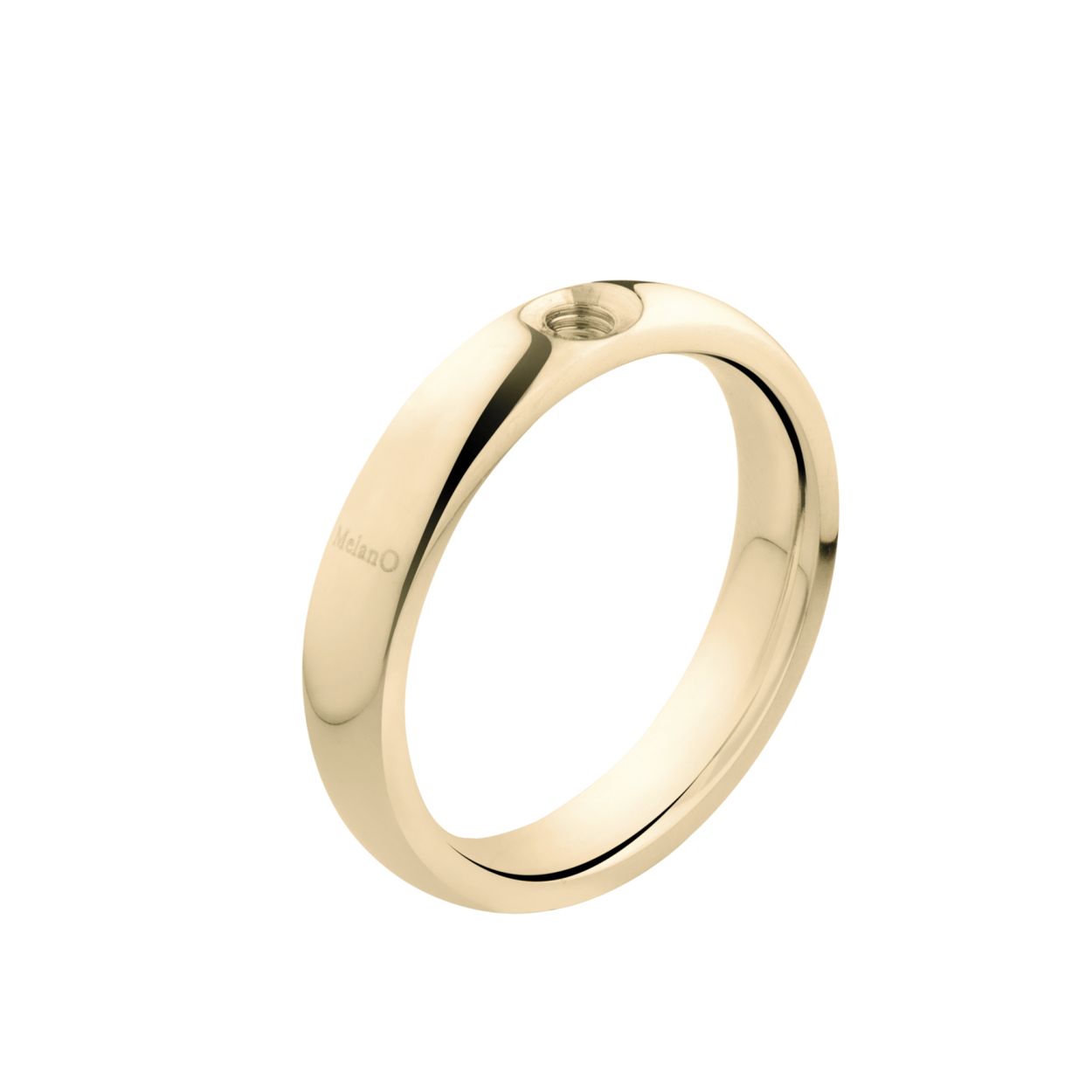 Melano twisted tracy ring - goudkleurig - dames - maat 58