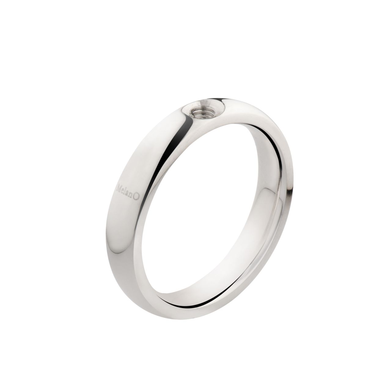 Melano twisted tracy ring - zilverkleurig - dames - maat 54