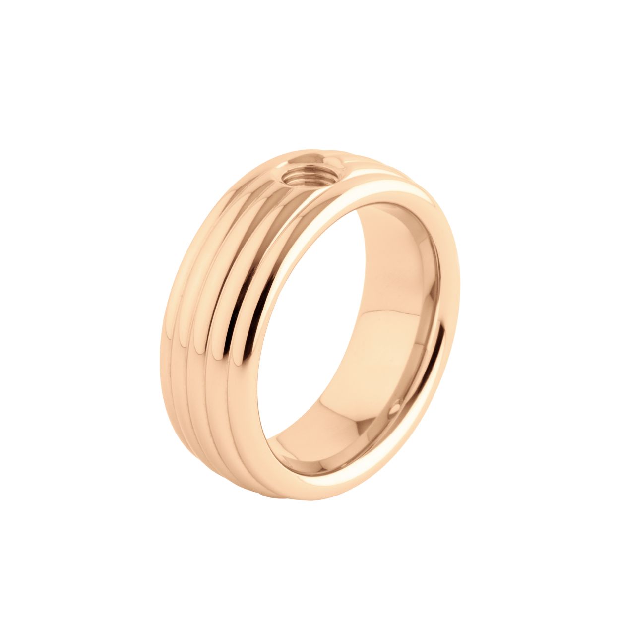 M01R9040RG-55 ROSEKLEURIG MAAT 55 Het rose gold, het mooie ribbeltje.... en alle zettingen waaruit je kan kiezen maakt deze ring echt super. Een musthave voor alle Melano fans!