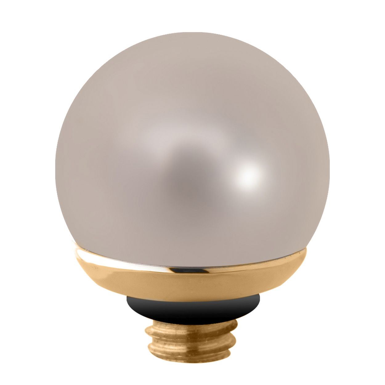 Twisted Pearl Meddy, Gold plated, W