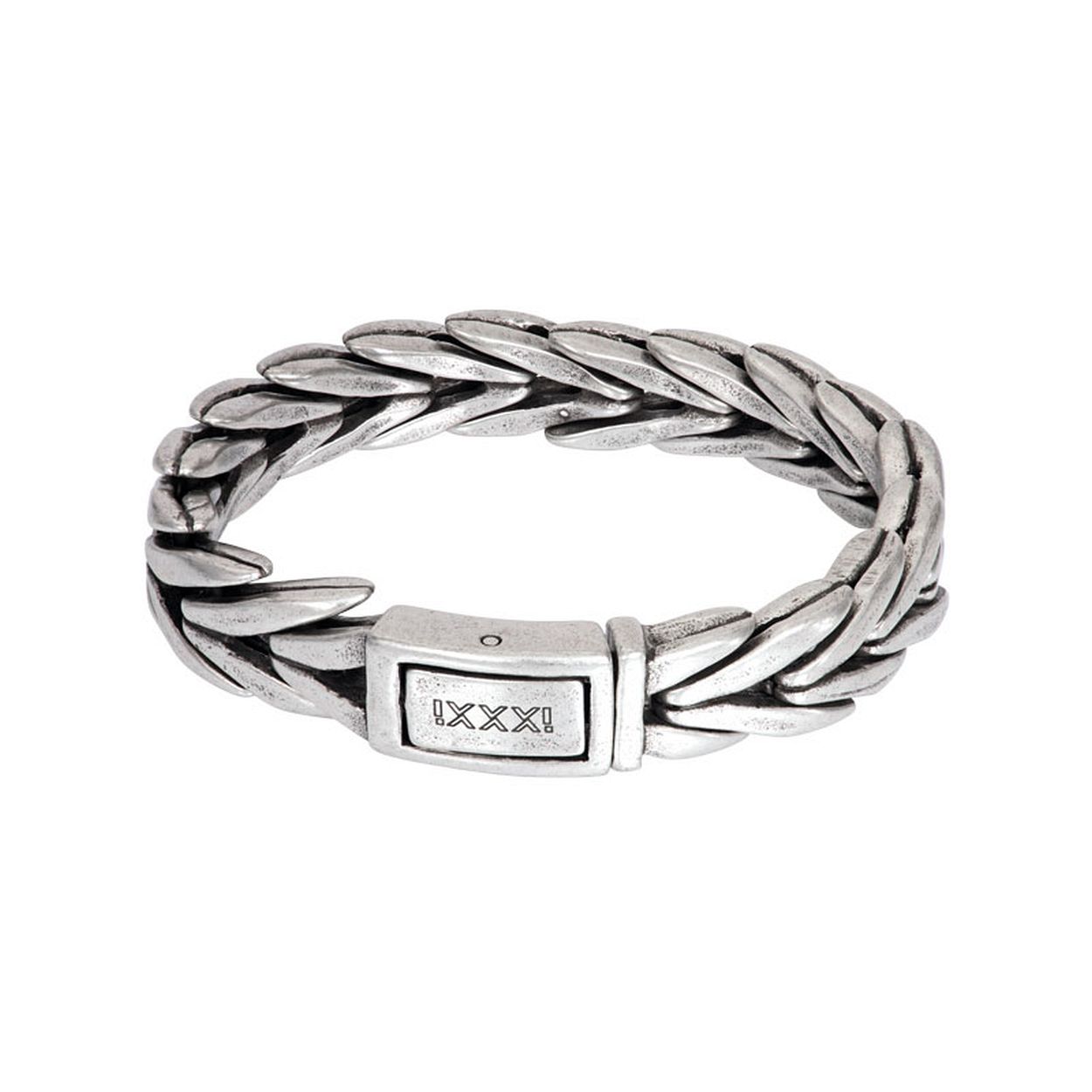 Deze armband is van het merk iXXXi JEWELRY. Het is een herensieraad gemaakt van edelstaal. De armband is goud van kleur.