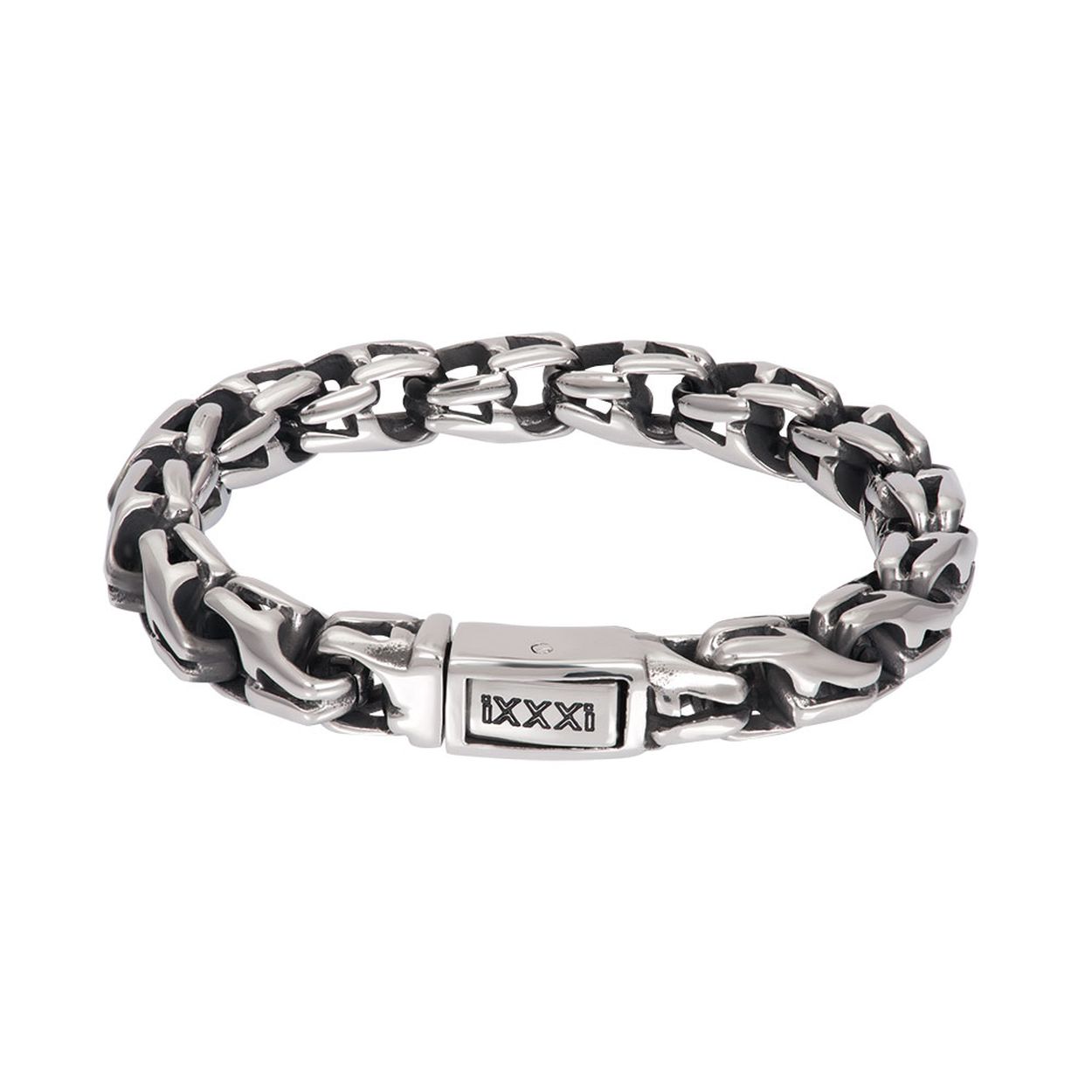 Dit is een zilverkleurige armband in maat 21 uit de collectie Laos