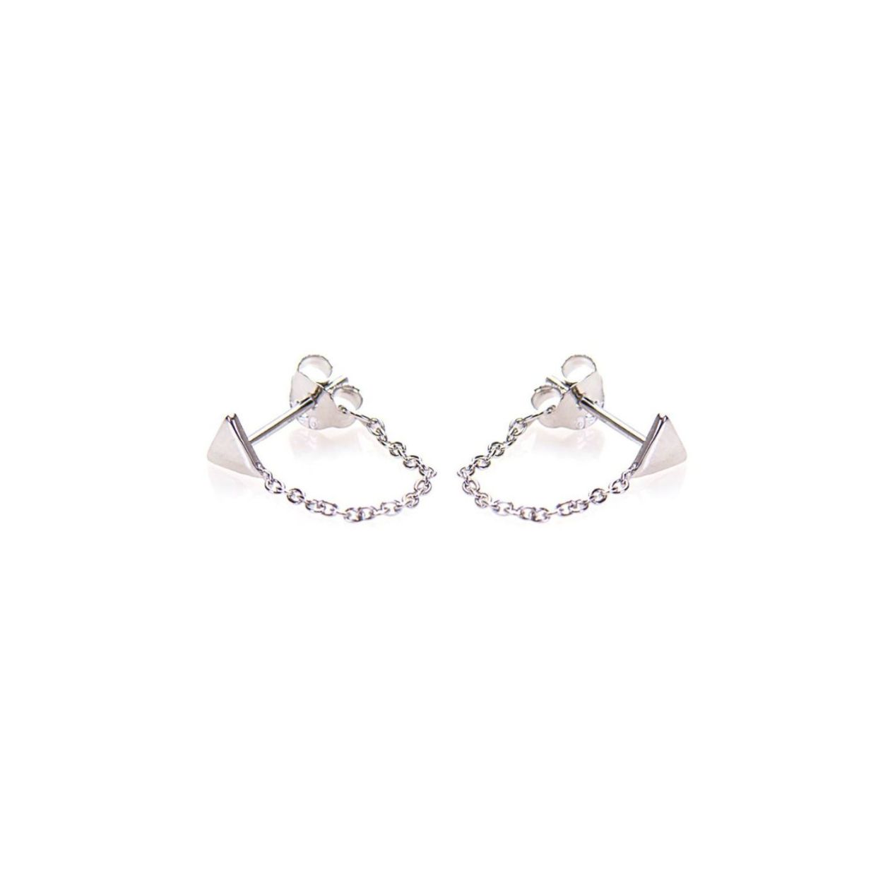 Karma chain triangle silver EARSTUDS
(22)