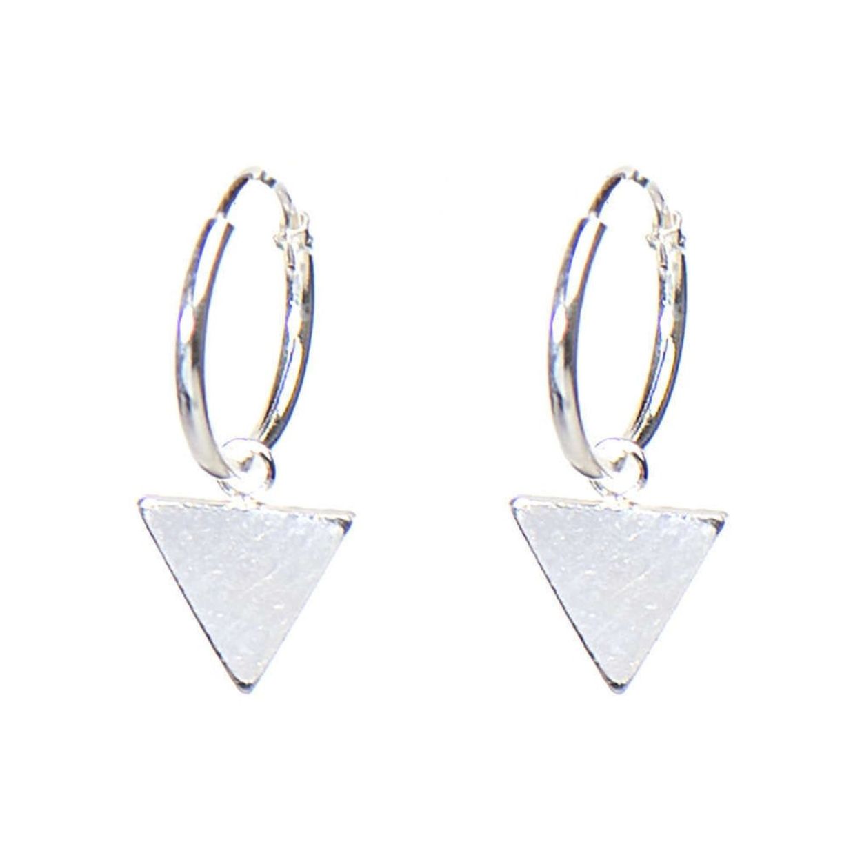 Karma Hoops Symbols Triangle Silver M1907