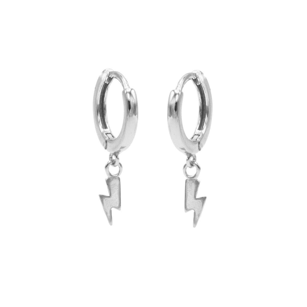 Hoops Symbols Lightning Silver