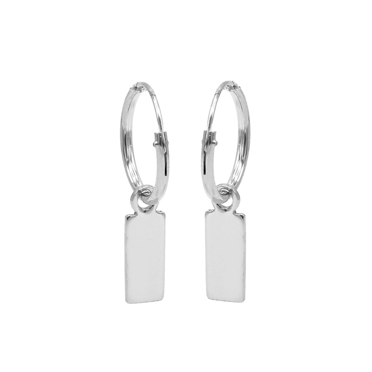 Hoops Symbols Mini Rectangle Silver
